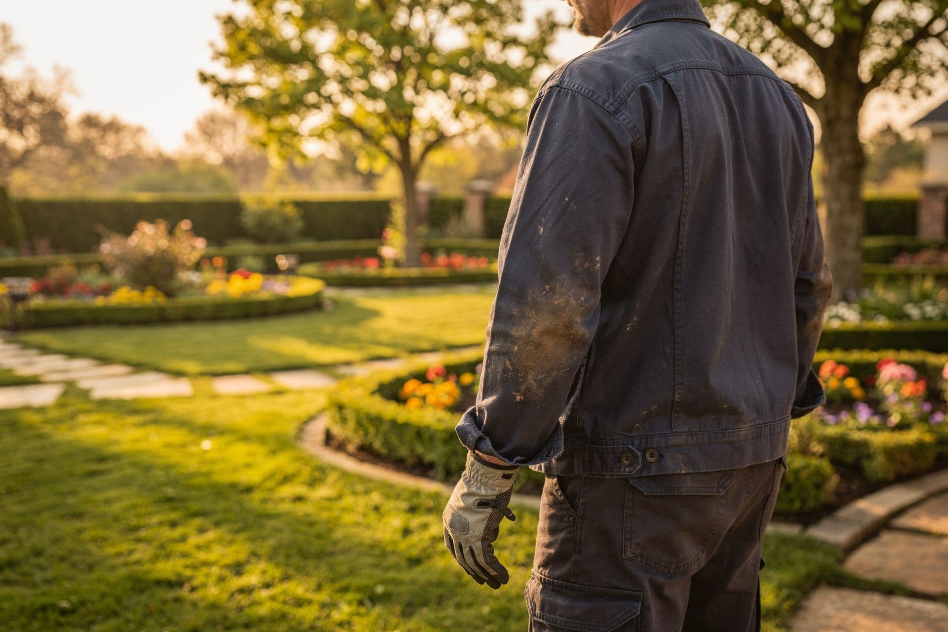 landscaping small business owner in work environment