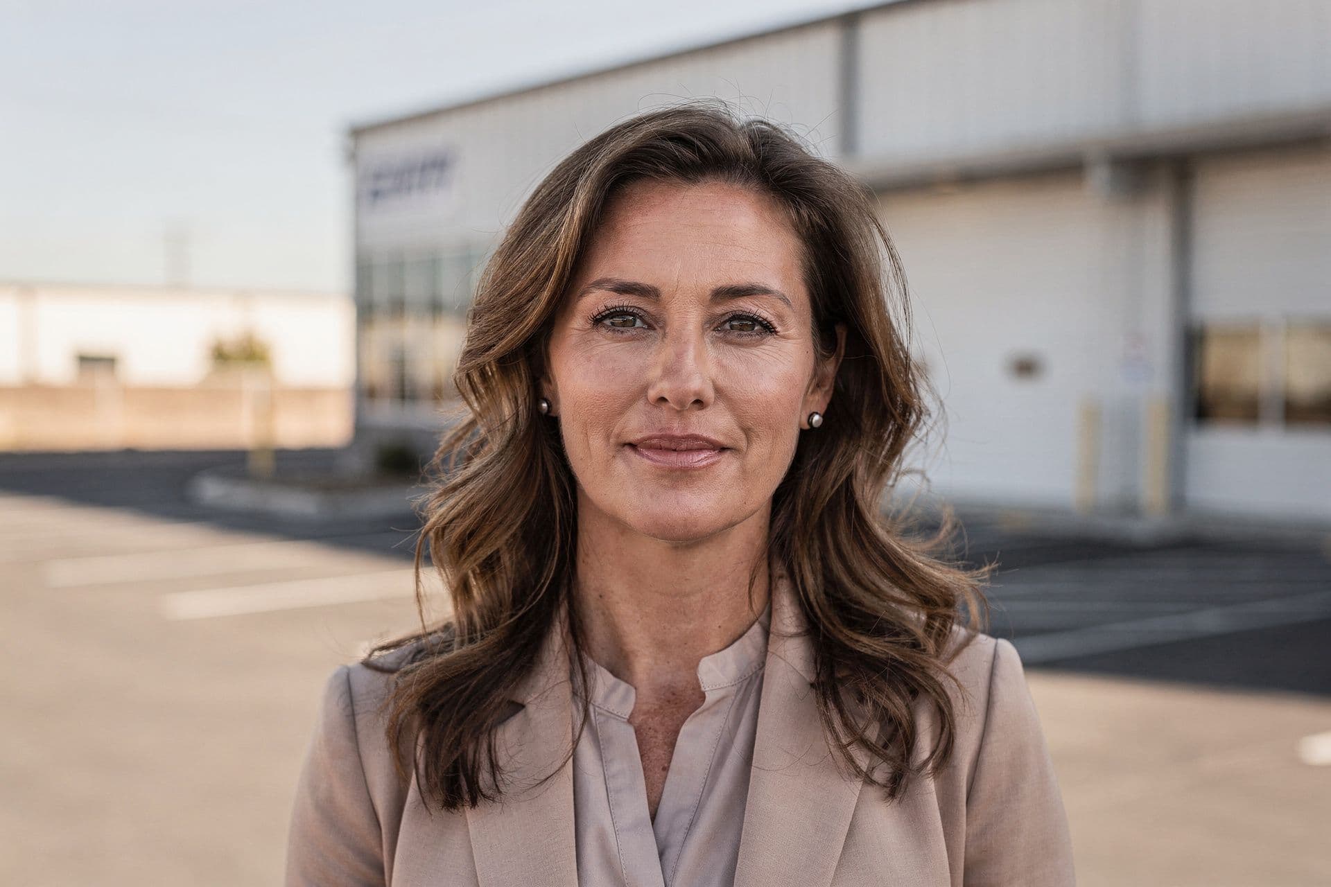 Cassandra Evans, Chief Executive Officer of Zenith Staffing Solutions a business-services business in Central California standing with a composed expression