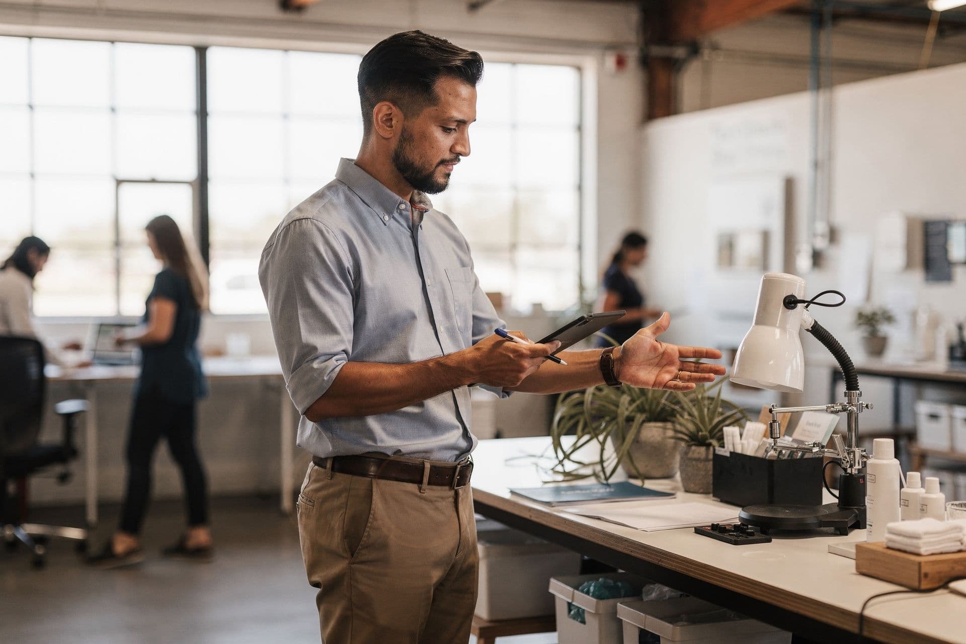 Logan Diaz, Founder & Chief Wellness Officer of Elevate Wellness Solutions a personal-services business in Southern California standing with a calm, assured presence