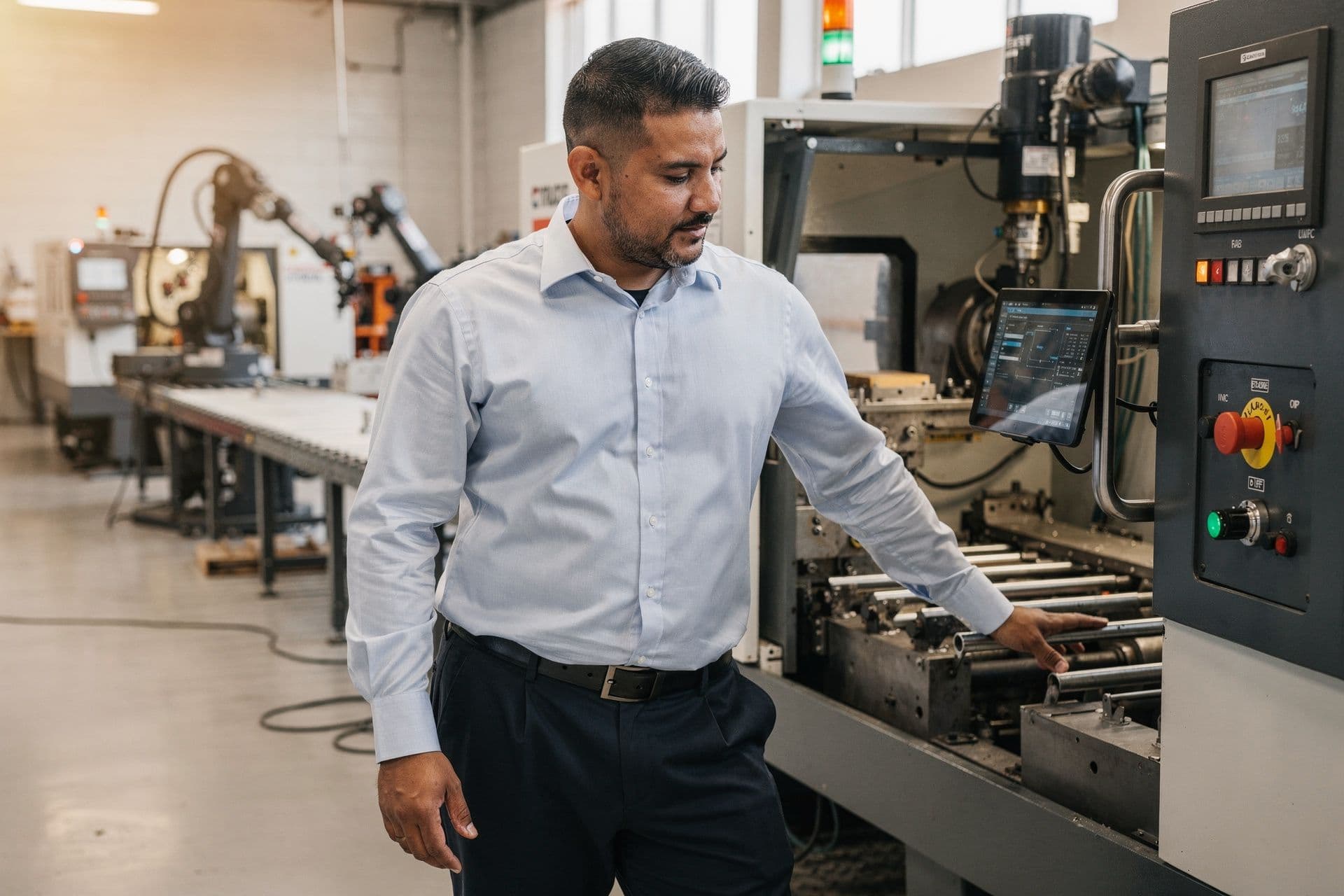 Miguel Yanez, Chief Technology Officer & Co-Founder of Rio Grande Tech Solutions a technology business in South Texas standing naturally