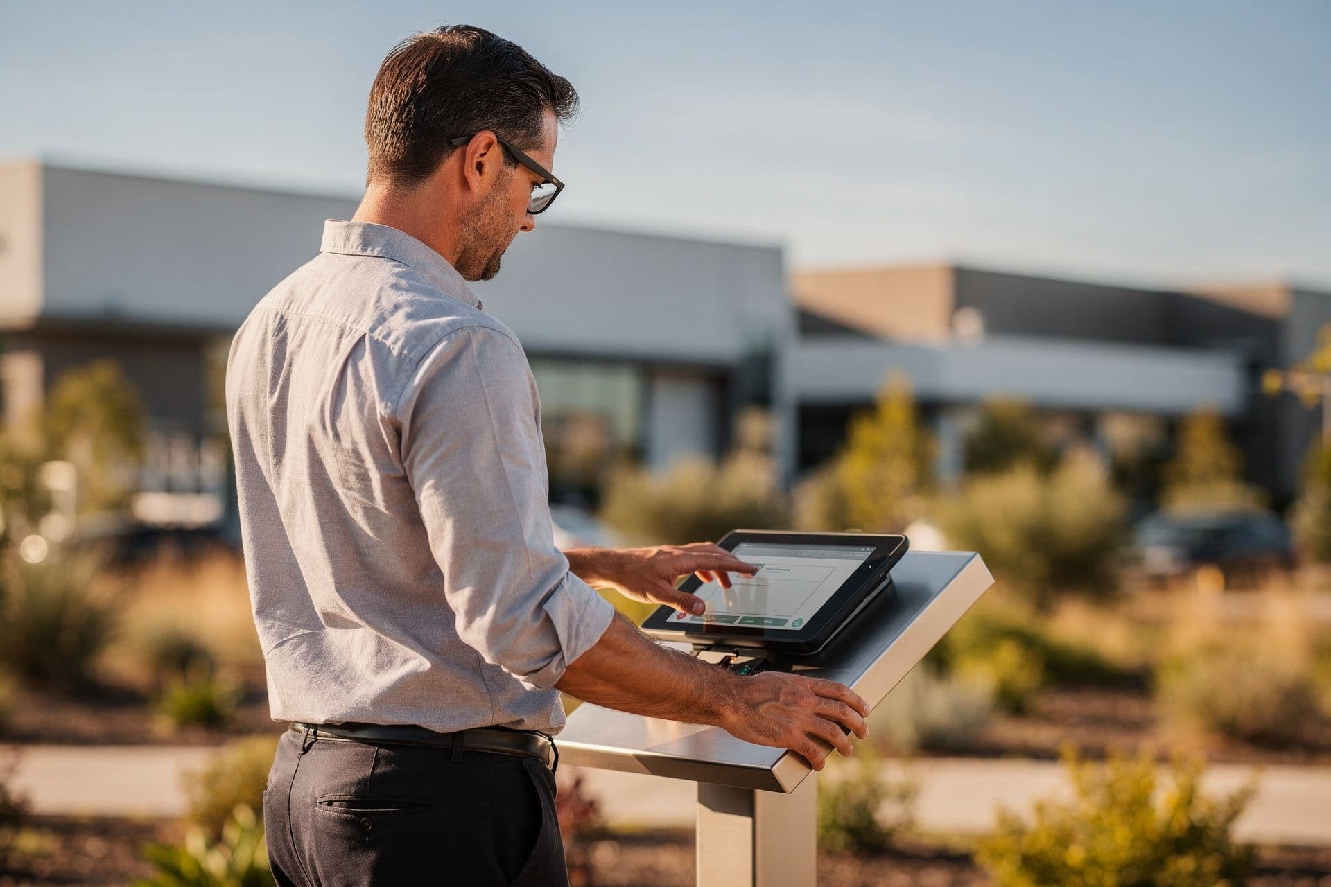 Ulrich Quinton, Chief Technology Officer & Co-Founder of TechVenture SoCal a technology business in Southern California standing naturally